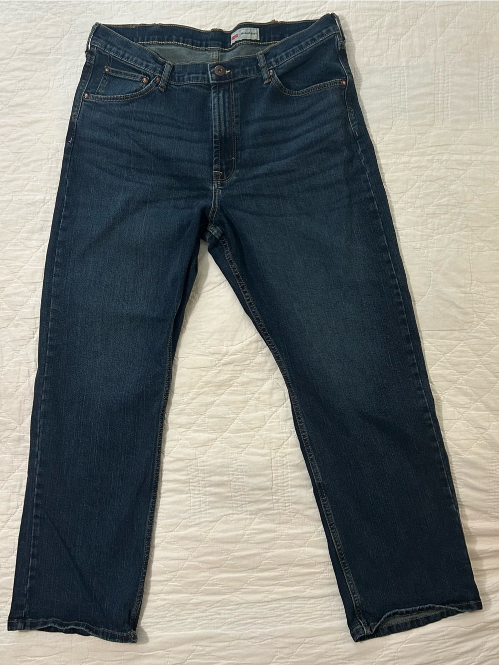 Wrangler Relaxed Boot Mens Jeans Size 36x30 Dark Wash Excellent Condition